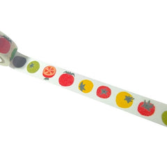 Cute Kawaii Shinzi Katoh Washi / Masking Deco Tape - Fresh Tomato Tomatoes ♥ Vegetable Healthy Harvest - for Scrapbooking Journal Planner Craft