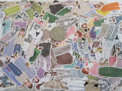 Grab Bag Stickers: 20 pcs GIRL People WOMAN sTyLE theme flake stickers