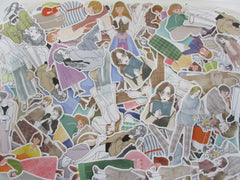 Grab Bag Stickers: 20 pcs GIRL People WOMAN sTyLE theme flake stickers