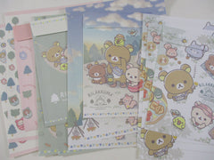 Cute Kawaii San-X Rilakkuma Camping Nature Forest Letter Sets - A - Stationery Writing Paper Envelope