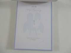 Cute Kawaii Q-Lia Dear My Bunny Rabbit 4 x 6 Inch Notepad / Memo Pad - Stationery Designer Paper Collection