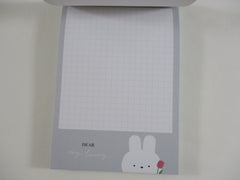 Cute Kawaii Q-Lia Dear My Bunny Rabbit 4 x 6 Inch Notepad / Memo Pad - Stationery Designer Paper Collection