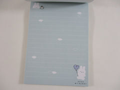 Cute Kawaii Q-Lia Dear My Bunny Rabbit 4 x 6 Inch Notepad / Memo Pad - Stationery Designer Paper Collection
