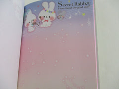 Cute Kawaii HTF Collectible Rare Vintage Kamio Rabbit Bunny 4 x 6 Inch Notepad / Memo Pad - Stationery Designer Paper Collection