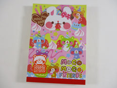 Cute Kawaii HTF Vintage Rare Collectible Kamio Bear Mogo mogo Friends Notepad / Memo Pad - Stationery Designer Paper Collectible