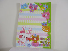 Cute Kawaii HTF Vintage Rare Collectible Kamio Bear Mogo mogo Friends Notepad / Memo Pad - Stationery Designer Paper Collectible