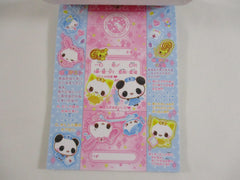 Cute Kawaii VHTF Vintage Collectible Crux Panda Rabbit Cat Nurse Angels 4 x 6 Inch Notepad / Memo Pad - Stationery Designer Paper Collection