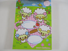 Cute Kawaii HTF Collectible Rare Q-lia Lamb Kids 4 x 6 Inch Notepad / Memo Pad - Stationery Designer Paper Collection