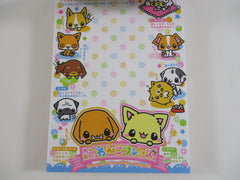 Cute Kawaii HTF Collectible Rare Crux Dog Puppies A 4 x 6 Inch Notepad / Memo Pad - Stationery Designer Paper Collection