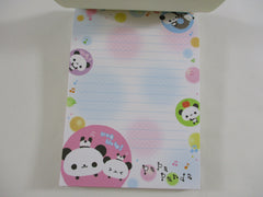 Cute Kawaii Rare HTF Vintage San-X Papa Panda 4 x 6 Inch Notepad / Memo Pad - A - Stationery Designer Paper Collection