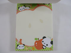 Cute Kawaii Rare HTF Vintage San-X Papa Panda 4 x 6 Inch Notepad / Memo Pad - A - Stationery Designer Paper Collection