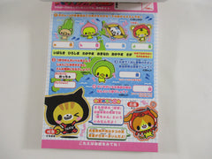 Cute Kawaii HTF Collectible Rare Crux Animals Fruit Costume 4 x 6 Inch Notepad / Memo Pad - Stationery Designer Paper Collection