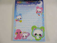 Cute Kawaii HTF Vintage Collectible Kamio Rabbit Rainbow Friends 4 x 6 Inch Notepad / Memo Pad - Stationery Designer Paper Collection