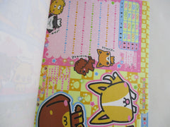 Cute Kawaii HTF Collectible Rare Crux Dog Puppies B 4 x 6 Inch Notepad / Memo Pad - Stationery Designer Paper Collection