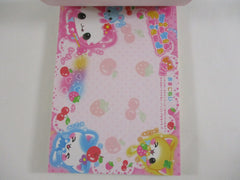 Cute Kawaii HTF Vintage Collectible Kamio Cat Twinkle Friends 4 x 6 Inch Notepad / Memo Pad - Stationery Designer Paper Collection