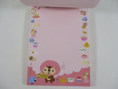 Rare ❤︎ Vintage *ੈ✩‧₊˚ Collectible ✿ Gift - Cute Kawaii San-X Raccoon Kireizuki 4 x 6 Inch Notepad / Memo Pad - A - Stationery Designer Paper Collection 2010