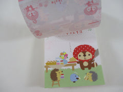 Rare ❤︎ Vintage *ੈ✩‧₊˚ Collectible ✿ Gift - Cute Kawaii San-X Raccoon Kireizuki 4 x 6 Inch Notepad / Memo Pad - A - Stationery Designer Paper Collection 2010