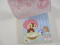 Rare ❤︎ Vintage *ੈ✩‧₊˚ Collectible ✿ Gift - Cute Kawaii San-X Raccoon Kireizuki 4 x 6 Inch Notepad / Memo Pad - A - Stationery Designer Paper Collection 2010