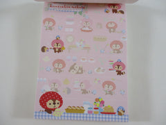 Rare ❤︎ Vintage *ੈ✩‧₊˚ Collectible ✿ Gift - Cute Kawaii San-X Raccoon Kireizuki 4 x 6 Inch Notepad / Memo Pad - B - Stationery Designer Paper Collection 2010