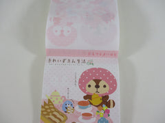 Rare ❤︎ Vintage *ੈ✩‧₊˚ Collectible ✿ Gift - Cute Kawaii San-X Raccoon Kireizuki 4 x 6 Inch Notepad / Memo Pad - B - Stationery Designer Paper Collection 2010