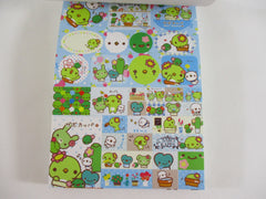 Rare ❤︎ Vintage *ੈ✩‧₊˚ Collectible ✿ Gift - Cute Kawaii San-X Kappa Cactus 4 x 6 Inch Notepad / Memo Pad - A - Stationery Designer Paper Collection 2009