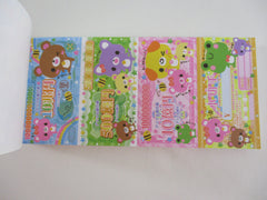 Cute Kawaii HTF Kamio Animals Coupon Style 3.25 x 6.75 Inch Notepad / Memo Pad - Stationery Designer Paper Collection - Vintage HTF