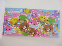Cute Kawaii HTF Kamio Animals Coupon Style 3.25 x 6.75 Inch Notepad / Memo Pad - Stationery Designer Paper Collection - Vintage HTF