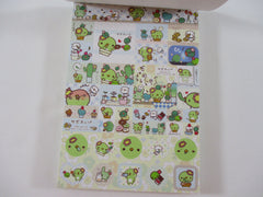 Rare ❤︎ Vintage *ੈ✩‧₊˚ Collectible ✿ Gift - Cute Kawaii San-X Kappa Cactus 4 x 6 Inch Notepad / Memo Pad - C - Stationery Designer Paper Collection 2008