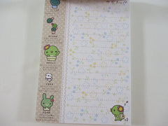 Rare ❤︎ Vintage *ੈ✩‧₊˚ Collectible ✿ Gift - Cute Kawaii San-X Kappa Cactus 4 x 6 Inch Notepad / Memo Pad - C - Stationery Designer Paper Collection 2008