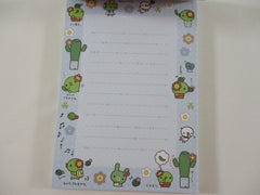 Rare ❤︎ Vintage *ੈ✩‧₊˚ Collectible ✿ Gift - Cute Kawaii San-X Kappa Cactus 4 x 6 Inch Notepad / Memo Pad - C - Stationery Designer Paper Collection 2008