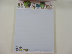 Rare ❤︎ Vintage *ੈ✩‧₊˚ Collectible ✿ Gift - Cute Kawaii San-X Kappa Cactus 4 x 6 Inch Notepad / Memo Pad - C - Stationery Designer Paper Collection 2008