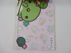 Cute Kawaii Rare HTF Vintage San-X Kappa Cactus 4 x 6 Inch Notepad / Memo Pad - D - Stationery Designer Paper Collection 2008