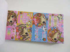 Cute Kawaii HTF Kamio Girls Time Coupon Style 3.25 x 6.75 Inch Notepad / Memo Pad - Stationery Designer Paper Collection - Vintage HTF