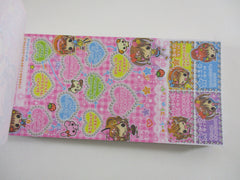 Cute Kawaii HTF Kamio Girls Time Coupon Style 3.25 x 6.75 Inch Notepad / Memo Pad - Stationery Designer Paper Collection - Vintage HTF