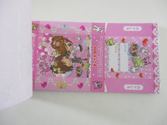 Cute Kawaii HTF Q-lia Girls Cutie Berry Coupon Style 3.25 x 6.75 Inch Notepad / Memo Pad - Stationery Designer Paper Collection - Vintage HTF