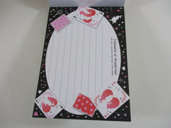 Cute Kawaii HTF Vintage Collectible Q-lia Alice Silhouette of Wonderland Princess Fairy Tale 4 x 6 Inch Notepad / Memo Pad - Stationery Designer Paper Collection