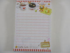 Cute Kawaii VHTF Vintage Collectible Kamio Cafe Cafe 4 x 6 Inch Notepad / Memo Pad - Stationery Designer Paper Collection