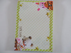 Cute Kawaii VHTF Vintage Collectible Kamio Cafe Cafe 4 x 6 Inch Notepad / Memo Pad - Stationery Designer Paper Collection