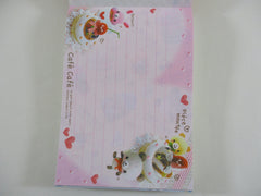 Cute Kawaii VHTF Vintage Collectible Kamio Cafe Cafe 4 x 6 Inch Notepad / Memo Pad - Stationery Designer Paper Collection