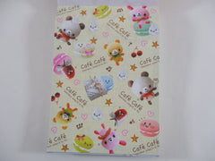 Cute Kawaii VHTF Vintage Collectible Kamio Cafe Cafe 4 x 6 Inch Notepad / Memo Pad - Stationery Designer Paper Collection