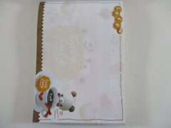 Cute Kawaii VHTF Vintage Collectible Kamio Cafe Cafe 4 x 6 Inch Notepad / Memo Pad - Stationery Designer Paper Collection