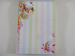 Cute Kawaii VHTF Vintage Collectible Kamio Cafe Cafe 4 x 6 Inch Notepad / Memo Pad - Stationery Designer Paper Collection