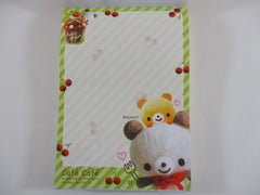 Cute Kawaii VHTF Vintage Collectible Kamio Cafe Cafe 4 x 6 Inch Notepad / Memo Pad - Stationery Designer Paper Collection
