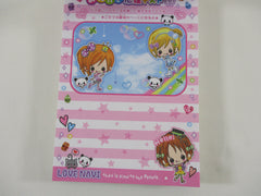 Cute Kawaii HTF Vintage Collectible Q-lia Girl Friends 4 x 6 Inch Notepad / Memo Pad - Stationery Designer Paper Collection