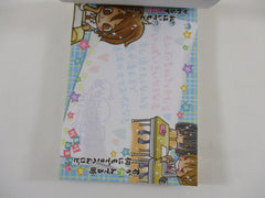 Cute Kawaii HTF Vintage Collectible Crux School Girl Friends 4 x 6 Inch Notepad / Memo Pad - Stationery Designer Paper Collection