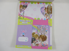 Cute Kawaii HTF Vintage Collectible Crux School Girl Friends 4 x 6 Inch Notepad / Memo Pad - Stationery Designer Paper Collection