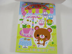 Cute Kawaii HTF Vintage Collectible Kamio Animal Life 4 x 6 Inch Notepad / Memo Pad - Stationery Designer Paper Collection