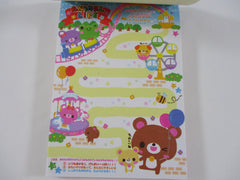 Cute Kawaii HTF Vintage Collectible Kamio Animal Life 4 x 6 Inch Notepad / Memo Pad - Stationery Designer Paper Collection