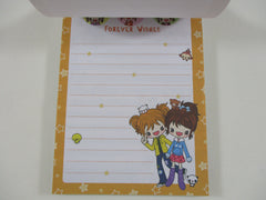Cute Kawaii HTF Girl Friends Sweet Baby Animal 4 x 6 Inch Notepad / Memo Pad - Stationery Designer Paper Collection
