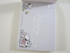 Cute Kawaii Peanuts Snoopy Mini Notepad / Memo Pad Kamio - G Sofa Room - Stationery Designer Paper Collection